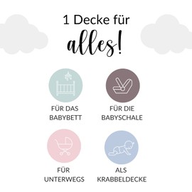 Kids&me Cuddly Baby Blanket for Girls 70 x 100 cm – Oeko-Tex – Skin-Friendly Organic Cotton – Pink Cuddly Blanket for Baby Made in Germany