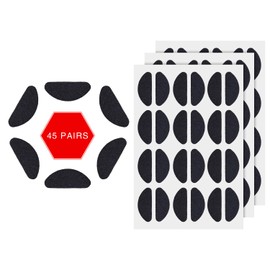 Gejoy Soft Foam Nose Pads Self Adhesive Thin Nosepads Non-Slip Silicone Eyeglass Nose Pads for Glasses Eyeglasses Sunglasses (Black, 45 Pairs)