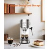 Espresso Machine 20 Bar,Compact Espresso Machine with Milk Frother,Stainless Steel