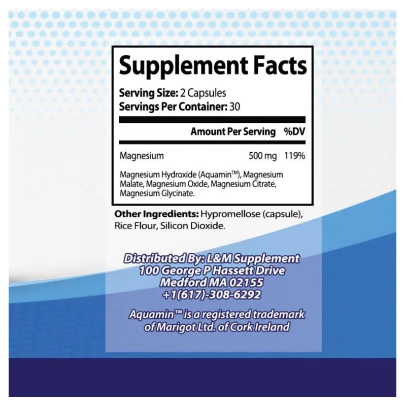 Magnesium Complex with Aquamin for Bone Health & Muscle Support