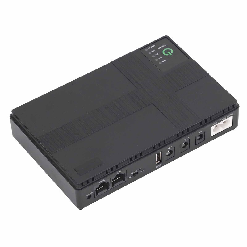 UPS Battery Backup 10400mAh 5V 9V 12V 2A POE 15V