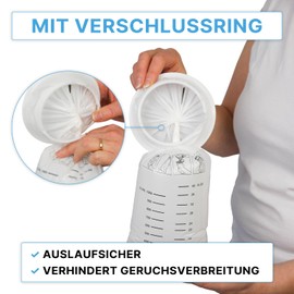 10 x ARNOMED Burp Bags, LDPE Poop Bags, Liquid-Proof, Spit Bag with Ring, Leak-Proof, Spit Bags 2000 ml, Poop Bags for Travel & Pregnancy Nausea, Breaking Bag Children and Adults