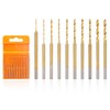 Uolor Mini Twist Drill Bit Set, 10Pcs Micro Engraving Drill