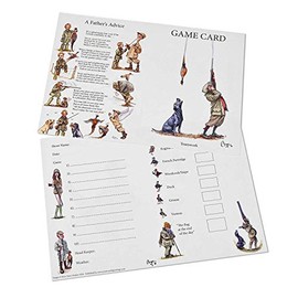 Bryn Parry 10 Shoot Game Cards featuring Teamwork A Father's advice poem on the reverse. Inside contains spaces for shoot name, guns names, game record etc.