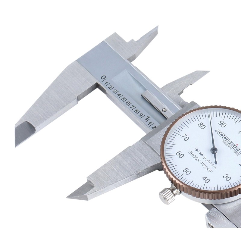 Accusize - 6'' x 0.001'' Calibrador de Carátula Carátula Blanca,