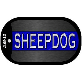 SMART BLONDE Sheepdog Police Novelty Dog Tag Necklace DT-8017