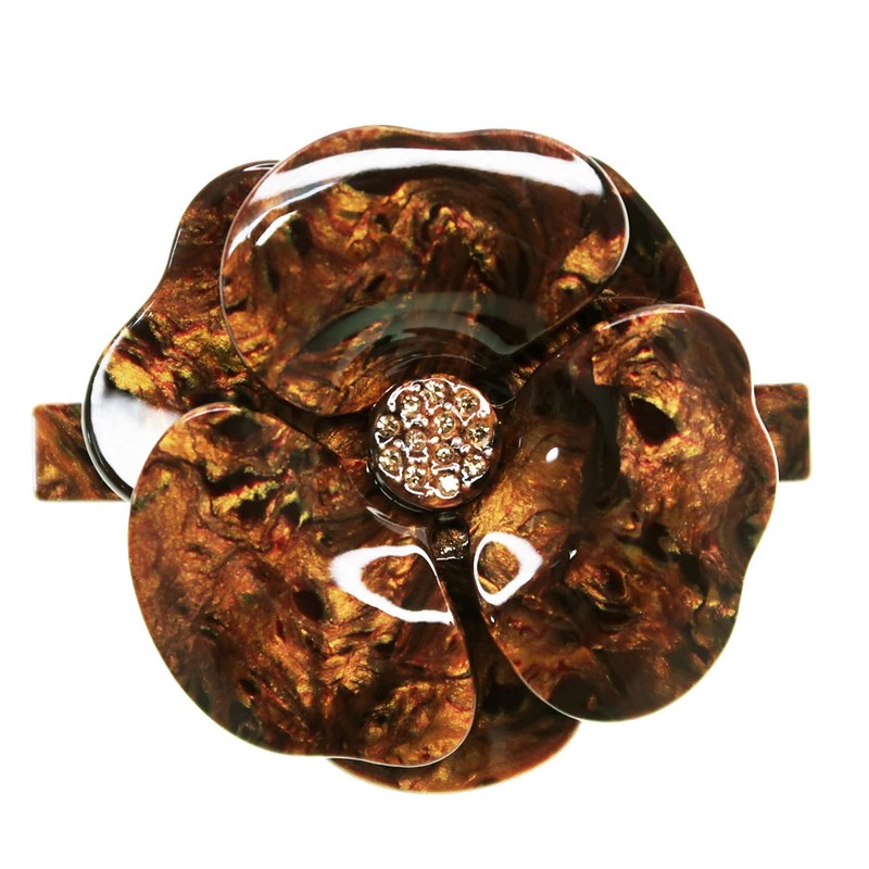 Beautiful Hair Camellia Barrette Luxury Slightly Large Size High Brand
