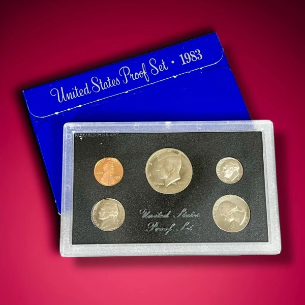 1983 S US Mint Silver Clad Proof Set in Box