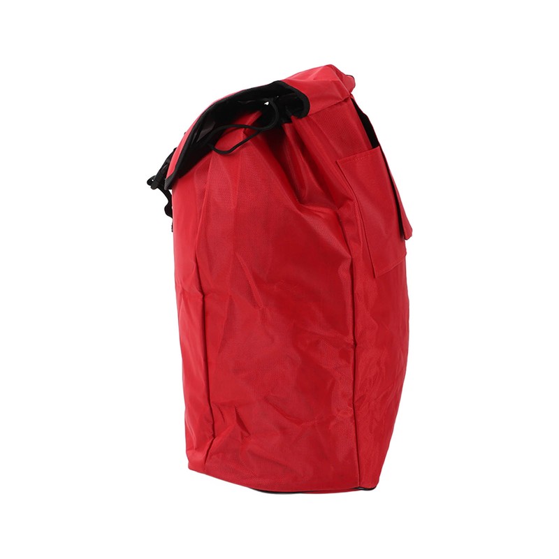 Red Folding Shopping Bag Waterproof Trolley Cart Handle Bag Reusable