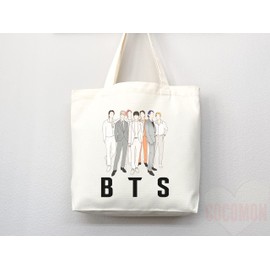 KPOP Tote Bag, KPOP Merch, KPOP tote, KPOP bag, kpop tote bag, Life goes on, kpop bag, kpop merch, love yourself, life goes on, Rm, Jimin, Jungkook, J-hope, Suga (Tote Bag Only)