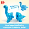 Matching Letters Counting Dinosaur Toys with Double-Sided ABC Alphabet Preschool