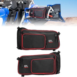 KEMIMOTO X3 MAX Rear Door Bags, Door Bag Storage Tool Bag Compatible with 2017-2025 Can-Am Maverick X3 MAX X RS DS MR RC Turbo R RR, 1 Pair, Red