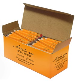 Nikola Works Classic American Standard #2 HB Mini Golf Pre-Sharpened Pew Pencils With Erasers Hex Shaped Bulk 192 Count