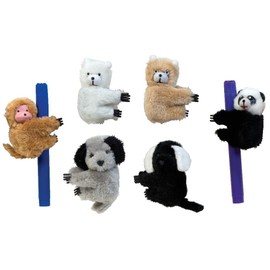 Raymond Geddes Clip-On Critter Plush Animal Pencil Toppers (Pack of 24)