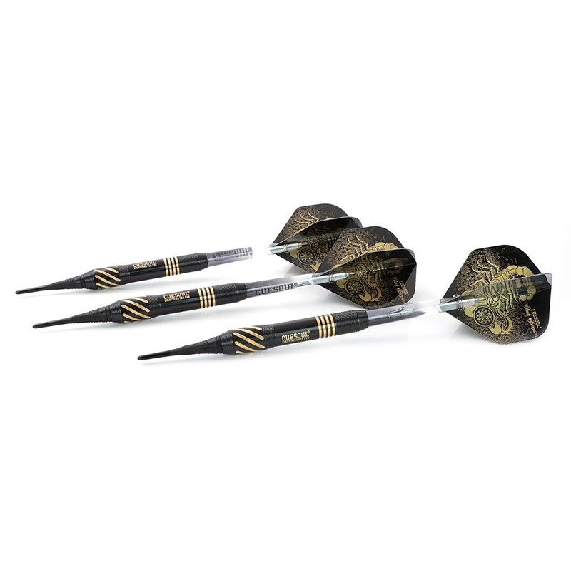 CUESOUL 16 Grams Deluxe Soft Tip Darts Set with Luxury