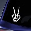 Peace Sign Skeleton Hand Sticker Decal Notebook Car Laptop 5.5"