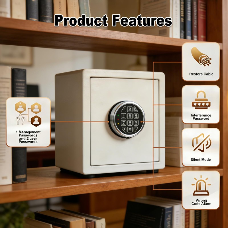 Programmable Electronic Safe Lock Replacement Keypad