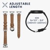 kwmobile Real Leather Watch Strap Compatible with Garmin vivoactive 4