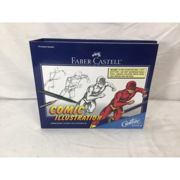 Faber-Castell NEW Faber Castell Creative Studio Comic Illustration Kit Boxed