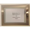 BUILDINGSIGNS.COM Elevator certificate frame (size 5x7, stainless Steel)