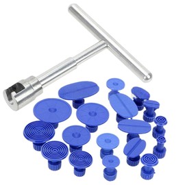 GAOLAOSY 18PCS Car Dent Puller Kit, Paintless Auto Dent Removal Tool with T-Shape Puller, Universal Vehicle Body Hail Damage Repair Kit for Most Cars