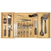 KitchenEdge Premium Silverware, Flatware and Utensil Organizer for Kitchen Drawers,