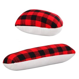 ALLFULL 2 Pack Tailors Ham and Seam Roll Set, Premium Tailor Ham Pressing Tool for Ironing, Press Ham Sewing Ham for Sleeve, Collar, Curved Seam