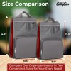GillyGro Large Vertical Backpack Organizer Insert for Tote Bag, Carry
