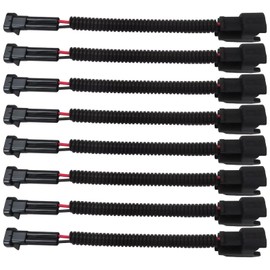 Premium Pack of 8 Injector Harness for LS1 LS6 LT1 EV1, Pigtails for LQ4 LQ9 4.8 5.3 6.0 D -elphi Adapters