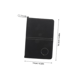 KOMBIUDA Golf Score Keeping Book Stylish Pu Leather Golf Scorecard Protector Pencil for Tracking for Men and Women