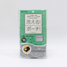 Towa Sangyo Laundry Net Laundry Net Gray M Fully Washable Laundry Pouch