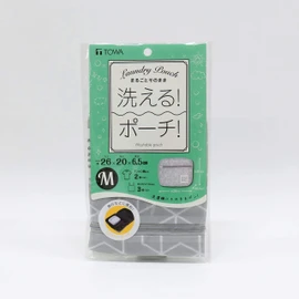 Towa Sangyo Laundry Net Laundry Net Gray M Fully Washable Laundry Pouch