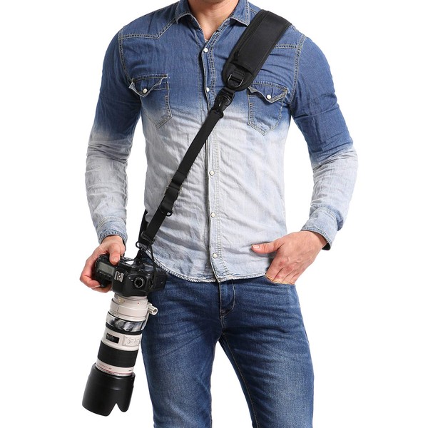Waka Rapid Camera Neck Strap with Quick Release and Safety