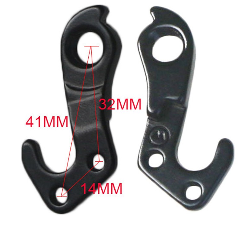 Universal Bicycle Derailleur Hanger, Bike Rear Tail Hook with Screws,