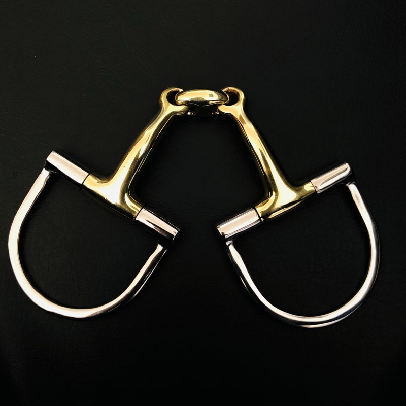 Stainless German Steel D-Ring Snaffle 5.5” Horse Mouth Bit, Dee-Shape