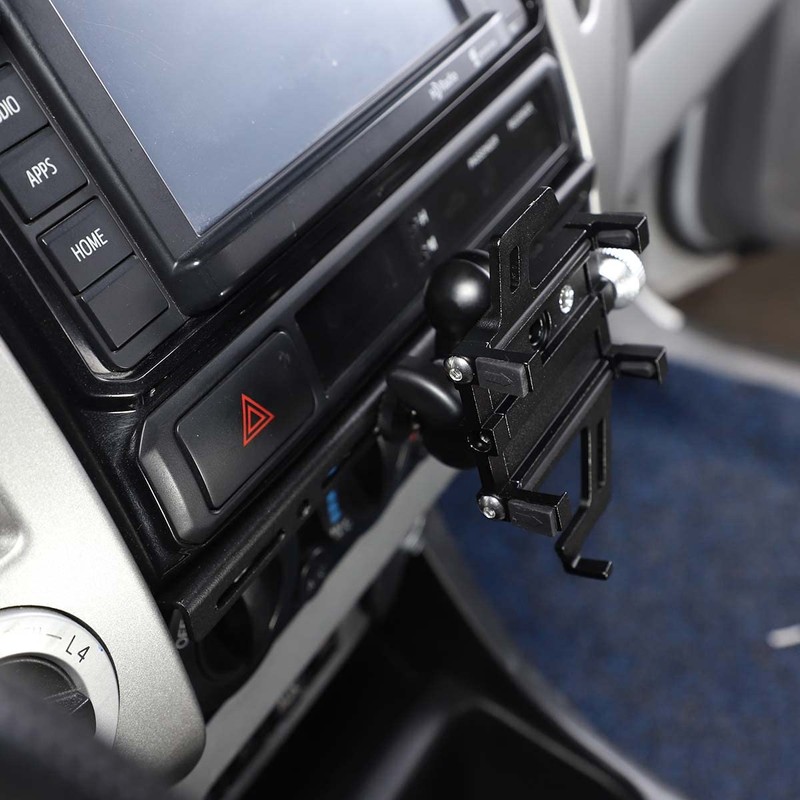 Aluminum Alloy Black Central Console Multi-Function Navigation Bracket for Toyota