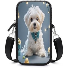 Bonito cartera para teléfono celular de Malta con correa desmontable, pequeñas bolsas cruzadas para hombres y mujeres, mini bolsa para teléfono celular, portafolios de teléfono inteligente
