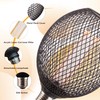 Harwez Decorative LED Light Bulb, Black Metal Mesh Cover, E26