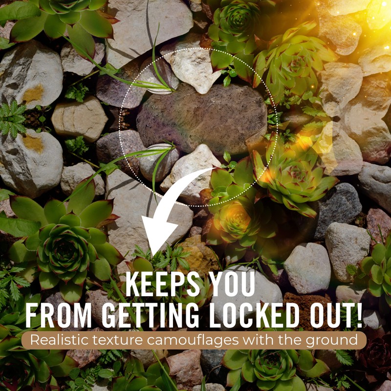 Ram-Pro 2Pc Hide-a-Spare-Key Fake Rock - Looks & Feels Like