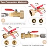 RV Winterizing Kit Winterize Blowout Adapter with Shut Off Valve