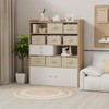 ENUMAIL Collapsible Fabric Storage Boxes,Linen Fabric Cube Organizer Baskets,Storage Bins