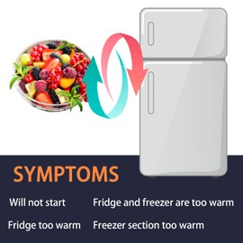 W10613606 Refrigerator Compressor Start Relay and Capacitor Premium Replacement Part - Compatible with Whirlpool KitchenAid Kenmore Refrigerators - Replaces W10416065, PS8746522, 67003186, 67005560