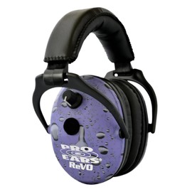 Pro Ears ReVO Electronic Earmuffs, Child-Sized Hearing Protection Muff, NRR 25, Dual Circuit Boards, Exclusive DLSC Technology, Pro Form Leather Seals, Made in USA, Purple Rain