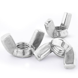 Topnorm24 - DIN 315 Wing Nuts M6-10 Pieces Butterfly Nuts Stainless Steel A2 V2A Metric Stainless High Quality Wing Nut Wing Nut (10, M6)