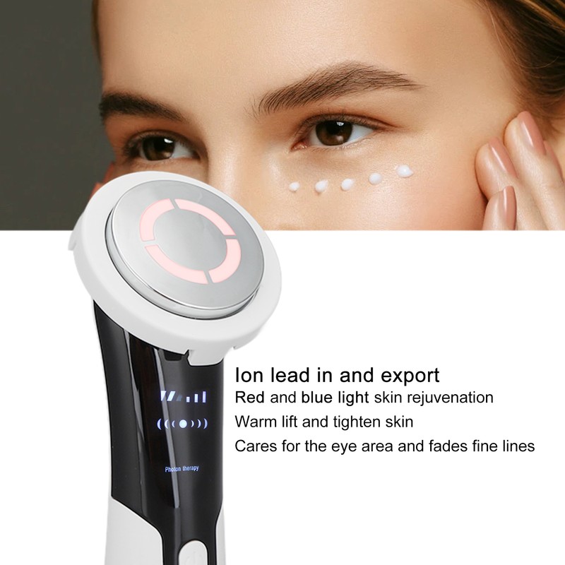Facial Massage Cleansing Skin Rejuvenation Machine Adjustable Red Blue Light