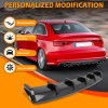 JMTBNO Rear Bumper Diffuser Lip Splitter Shark Fin Carbon For