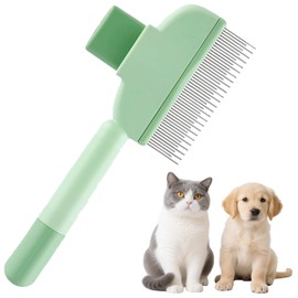 1PCS Cat Comb Dog Comb Tool, 1PCS Pet Hair Removal Gloves Brush, Reusable Pet Cat Dog Hair Removal Grooming Gloves Brush Tool (1PCS+1PCS)