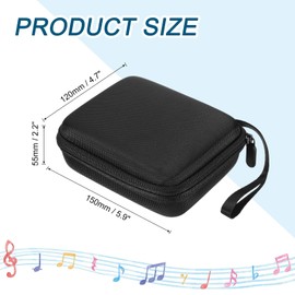 QUARKZMAN Guitar Pick Holder Box Nylon Acoustic Electric Guitar Pick Case Bag Black, black