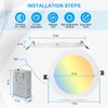 Elaruslux 12 Pack 7 Inch 3CCT Ultra-Thin LED Recessed Light