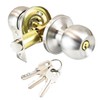 Qrity Stainless Steel Entracne Passage Door Handle Lock Knobs Lockset